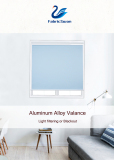 Covered Valance, 10 colors roller shades