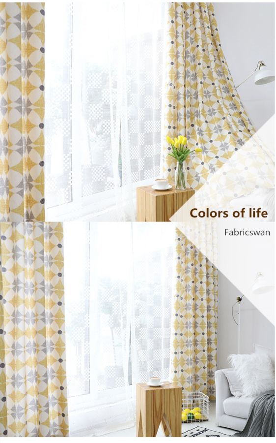 JUDY Printed pattern abstract curtains