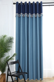 JODIE Splicing colors Blackout curtains with shading coating