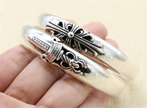 Chrome Hearts Open Bangle Keeper / Sword CHT023 Solid 925 Sterling Silver