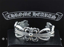 Chrome Hearts Bangle OPEN  KEEPER CHT043 Solid 925 Sterling Silver