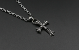 Chrome Hearts Pendant Double CH Cross CHP023 Solid 925 Sterling Silver