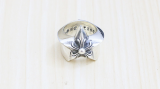 Chrome Hearts Floral Pentagram rings Solid 925 Sterling Silver CHR034