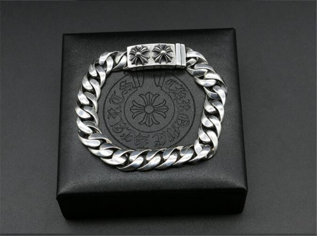 CHROME HEARTS BRACELET Double Cross 925 SILVER CHB002