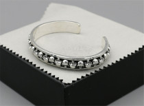Chrome Hearts Open Bangle  CHT013 Solid 925 Sterling Silver