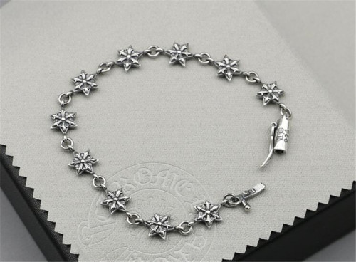 CHROME HEARTS Hexagram Thai Silver Bracelet CHB050