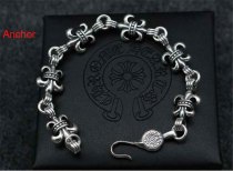 CHROME HEARTS Goth 925 Sterling Silver Anchor Bracelet CHB055