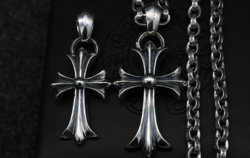 Chrome Hearts Pendant CH CROSS CHP048 Solid 925 Sterling Silver