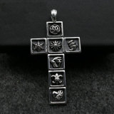 Chrome Hearts Pendant Tetris CROSS CHP102 Solid 925 Sterling Silver