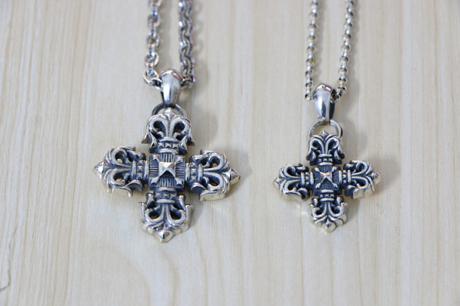 Chrome Hearts Pendant Filigree CROSS CHP073 Solid 925 Sterling Silver