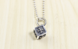 Chrome Hearts Pendant Cube CROSS CHP026 Solid 925 Sterling Silver