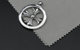 Chrome Hearts Pendant Round Ring CH CROSS CHP064 Solid 925 Sterling Silver