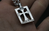 Chrome Hearts Pendant CH CROSS window CHP060 Solid 925 Sterling Silver