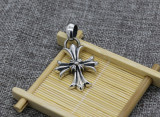 Chrome Hearts Pendant CH CROSS FLOWER CHP103 Solid 925 Sterling Silver