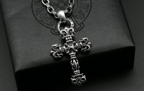 Chrome Hearts Pendant Filigree Cross CHP021 Solid 925 Sterling Silver