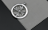 Chrome Hearts Pendant Round Ring CH CROSS CHP064 Solid 925 Sterling Silver