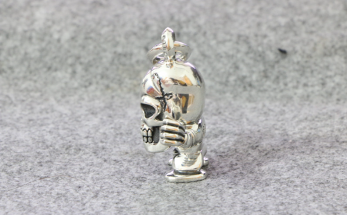 Chrome Hearts Pendant Skull Superman CHP056 Solid 925 Sterling Silver
