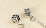 Chrome Hearts Pendant Cube/Army Fleur CHP055 Solid 925 Sterling Silver