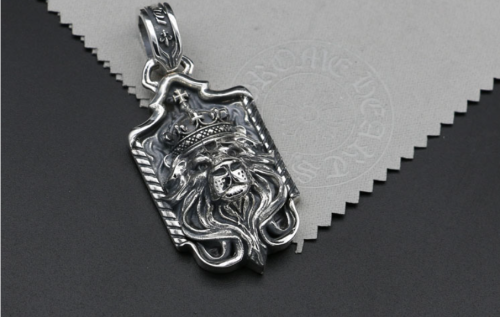 Chrome Hearts Pendant The Lior King CHP066 Solid 925 Sterling Silver