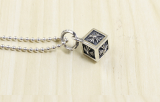 Chrome Hearts Pendant Cube CROSS CHP026 Solid 925 Sterling Silver