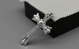 Chrome Hearts Pendant Double CH CROSS CHP046 Solid 925 Sterling Silver