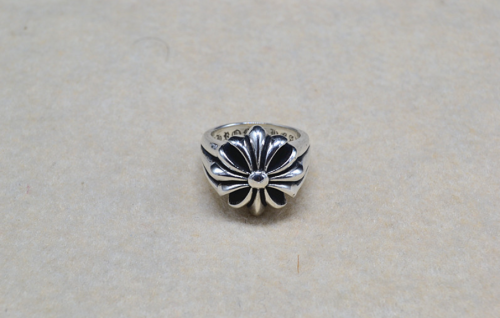 Chrome Hearts Ring Double Floral CHR086 Solid 925 Sterling Silver