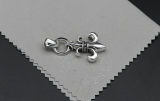 Chrome Hearts Pendant BS Fleur Plain Bail CHP031 Solid 925 Sterling Silver