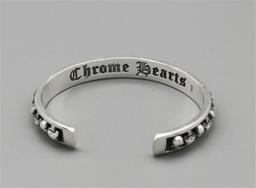 Chrome Hearts Open Bangle CHT013 Solid 925 Sterling Silver