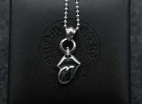 Chrome Hearts Pendant Lips & Tongue CHP091 Solid 925 Sterling Silver