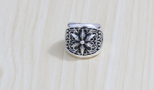 CHROME HEARTS/RING CLASSIC OVAL STAR Solid 925 STERLING SILVER CHR026