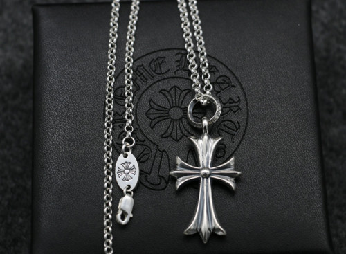 Chrome Hearts Pendant CR CROSS Oring CHP079 Solid 925 Sterling Silver
