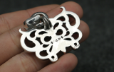 Chrome Hearts Pendant bowknot CHP053 Solid 925 Sterling Silver