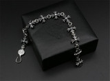 CHROME HEARTS Gothic 925 Silver Bracelet CHB052