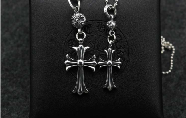 Chrome Hearts Pendant CH Cross CHP020 Solid 925 Sterling Silver
