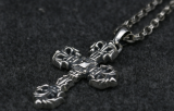 Chrome Hearts Pendant Filigree Cross CHP019 Solid 925 Sterling Silver