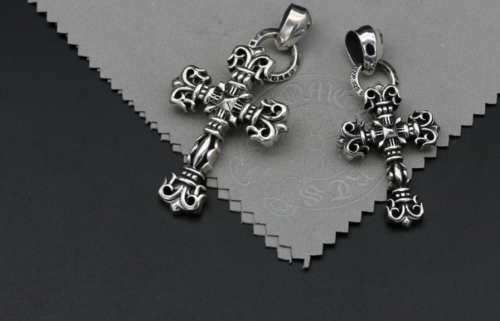 Chrome Hearts Pendant Filigree Cross CHP016 Solid 925 Sterling Silver