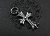 Chrome Hearts Pendant CR CROSS Oring CHP079 Solid 925 Sterling Silver