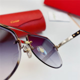 Wholesale Cartier faux sunglasses Wood CT8200989 Wooden Frame CR151