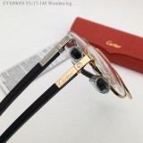 Cheap replica eyeglasses replica optical Online Wooden Cartier CT00058 FCA269
