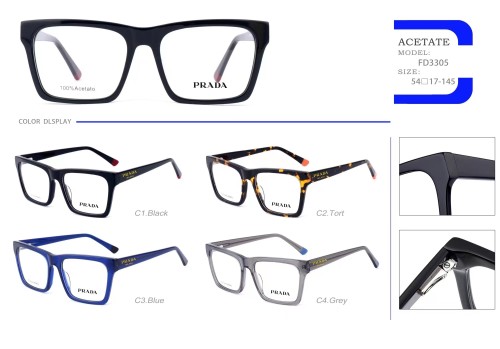 Modern Eyeglass frames dupe PRADA FD3305 FP809