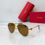 Cartier faux sunglass coffee color