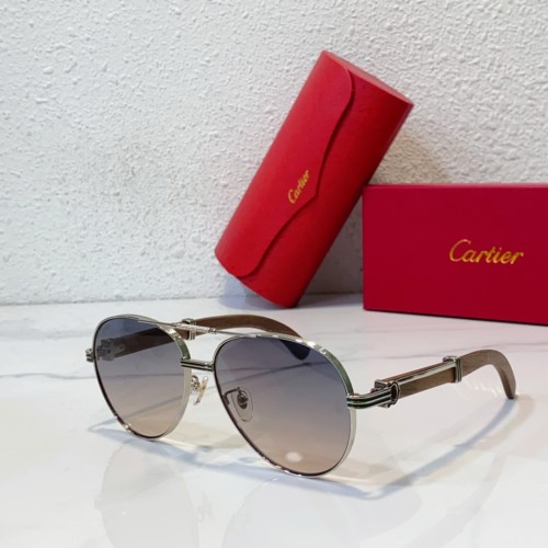 Cartier Men Sunglasses Wooden CR080