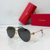 Cartier faux sunglass black gold color
