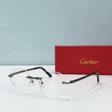 Cartier fake eyeglasses silver