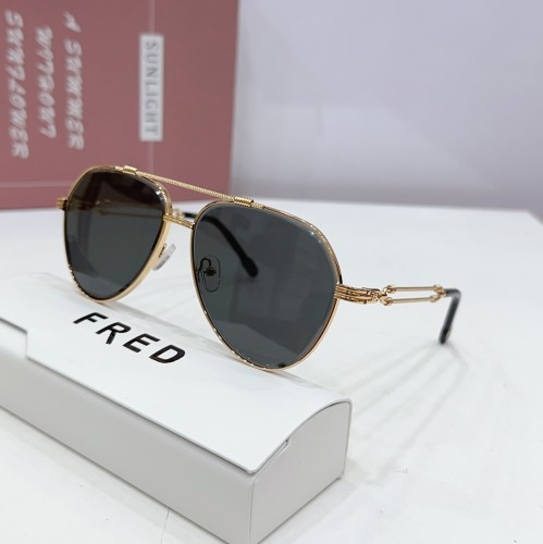 FRED Men Premium Gold-Trimmed Sunglasses 2024 Summer SFDO05