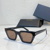 dupe sunglasses YSL Yves saint laurent Trapezoid coffee