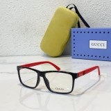 GUCCI black and red frame eyeglasses