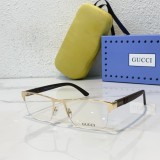 GUCCI eyeglasses in translucent brown frame