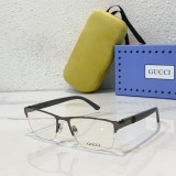 GUCCI eyeglasses in clear brown frame