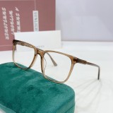 GUCCI gold and white frame eyeglasses with a chic edge